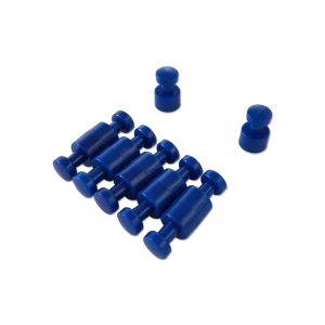 SMALL BLUE NEODYMIUM PIN MAGNETS| CARDS OF 10