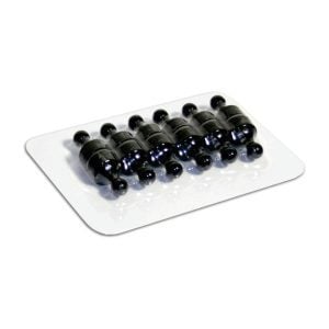 BLACK NEODYMIUM PIN MAGNETS | CARDS OF 12